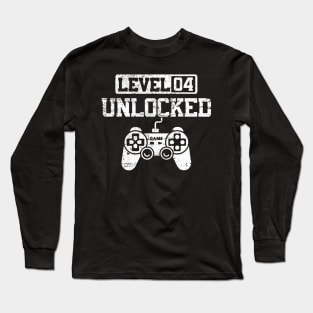 Level 4 Unlocked Celebrate 4th Wedding Long Sleeve T-Shirt